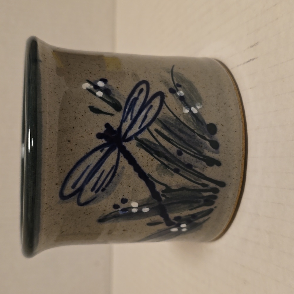 Great Bay Pottery Handcrafted Ceramic Dragonfly Planter